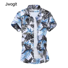 45KG120KG Estate Nuova Camicia Moda Uomo Manica Corta Camicie Casual Regular Fit Vacanza Al Mare Camicetta Tropicale 5XL 6XL 7XL 210412