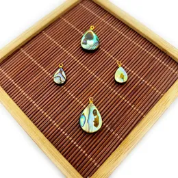 Colares pendentes 2pcs Casca natural em forma de gota requintada para fazer jóias femininas colar de colar de bracelete