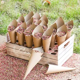 A decoração de decoração de festas Confetti Cones Holder Support para a bandeja de papel Kraft