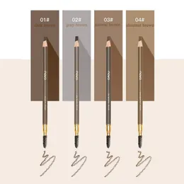 Doppelseitiger Machete-Augenbrauenstift mit Pinsel 3D Misty Natural Precise Brows Pencils Hochwertiges, professionelles Augenbrauenverstärker-Make-up