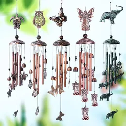 Home Decoration Accessories European And American Retro Metal Butterfly Turtle Iron Wind Chime Courtyard Copper Outdoor