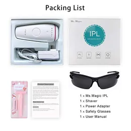 IPL Hair Removal Laser Epilator för kvinnor 300000 Skott Flash Epilatorer LCD Display Bikini Hudföryngringsutrustning Snabb säker och permanent hår Ta bort