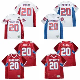 Män Fotboll High School 20 Carson Wentz Jersey College Team Color Red White All Stitched University Breattable For Sport Fans Hiphop Moive High Quality On Sale