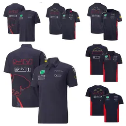 F1 Formula-One Racing Polo Shirt 2022 Летняя футболка с короткими рукавами с тем же обычаем