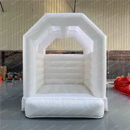Xyinflatable Aktiviteter utomhusspel Uppblåsningsbart bröllopslott Vit studsar Bounce House till salu med luftblåsare