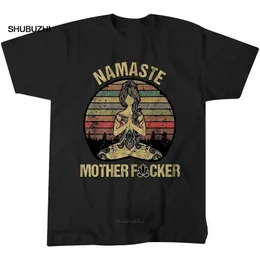 Vintage Namaste mutter explizit lustige T-shirt T-shirt Männer T-shirt Männer Baumwolle Tees Tops Harajuku 220422