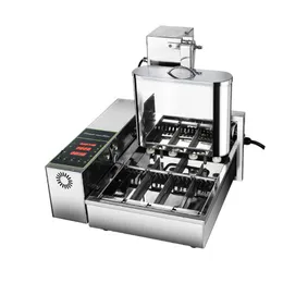 2000W Commercial Doughnut Makers Donut Fryer Machine 4-Row Mini Doughnut Forming Frying Machine