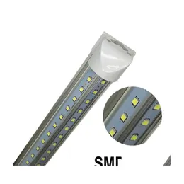 Tubes Led Refroidisseur Intégré Porte 1.2M 1200Mm 4Ft 28W T8 Tube Smd2835 Haute Lumière Lumineuse 4 Pieds 2800Lm 85265V Éclairage Fluorescent Dro Dhbyz