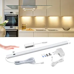 Nattlampor hand svep skannande sensor led ljus diy styv strip tejp garderob kök garderob hem inomhus belysning 30 cm 50 cm