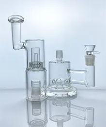 Kalın ve kararlı cam nargile vapexhale su borusu matris perc ile 5.4 inç; Yüksek Braket Havalandırıcı Çubuk (GB-318)