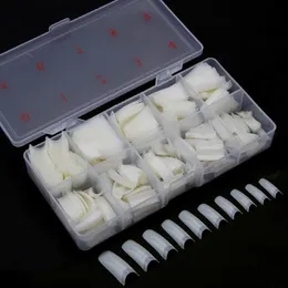 Nail Capsule 500 pcs/Box Natural French Manicure False Nails Artificial Nail Tips False Nails With Design Transparent Nails Tool 220725