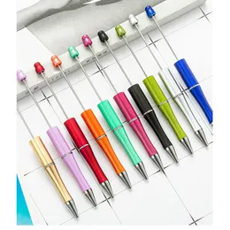 Ballpoint Pen DIY Personalityクリエイティブプラスチックビーズオフィスステーショナリー広告宣伝ギフトカスタムロゴ