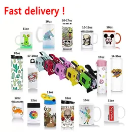 Stock Kitchen Dining Bar Transfer Machines Sublimation Mug Press for 20oz 30oz straight tumbler Hot Printing Digital Baking Cup Machine in Bulk C0417Q