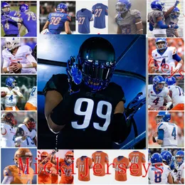 2022 NCAA مخصص مخيط بويز كول كرة القدم جيرسي 38 Leighton Vander Esch 70 Randy Trautman 64 ديف ويلكوكس 4 ديف تومبسون 41 إيان جونسون 22 أليكس جيريرو جيرسي