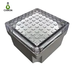 IP68 Engineering type garden light Solar powered Brick Outdoor Light 10x10 Large Square Paver Recessed Rechargeable 7 years life