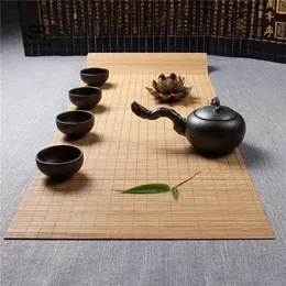 Bamboo Table Runner Placemat Luxury Retro Tea Mats Pad Ceiling Home Cafe Restaurant Decoration Custom Size 220617