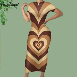 NoisyDesigns Fashion Women Summer Outfit Causal Love Heart Holiday Maxi Dress Party Uniform Vestidos 4xl Dropship 220627