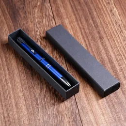 هدية التفاف الإبداعية الإعلان قلم حالة الأزياء مكتب القرطاسية المعادن القلم هدية مربع الإعلان القلم التعبئة والتغليف مربع DH8880