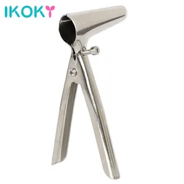 IKOKY Stainless Steel Anal Vaginal Dilator sexy Toys for Women Men Fetish Anus Speculum Expansion Expander