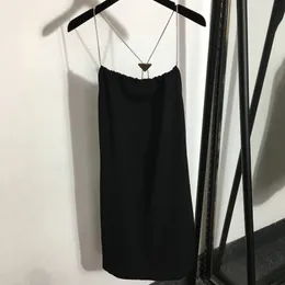 Dreieck-Kettenkleider, Sommer, lockeres, cooles Sling-Kleid, luxuriöse sexy Trägerröcke, modische, ärmellose Damenkleider