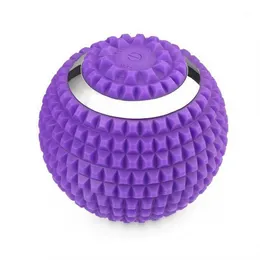 Silicone Electric Yoga Ball Deep Muscle Vibration Fitness Adjustable Foot Massage Fascia USB Charging Exercise Equipt