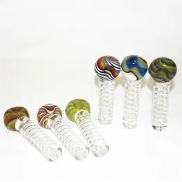 Glycerin Glass spoon Pipe Dab Rigs Smoking Water Bong Bowls Nail Tobacco Hand Pipes Glass Oil Burner Bubblers