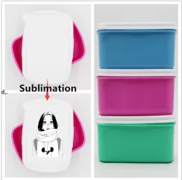 Sublimation Bento Box Lunch Box for Adults Kids Portable Snacks Storage Boxes Convenient Box BPA-Free and Food-Safe Material