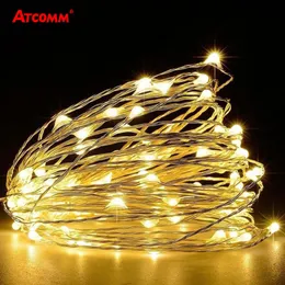 Strings 10m 20m LED Kerstmis snaar Lawn Lamp 200 LEDS DIODE FACTOL JAART GARLAND IP65 Outdoor Kerstmis Tree Wedding Decorled