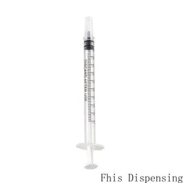 Seringas de dispensação 1CC 1 ml plástico com tampa de ponta Pacote de 100