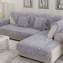 Pokrywa krzesełka zagęszcza pluszowa sofa Sofy Sofy Europe z szezlong longue dla salonu bez poślizgu obudowa