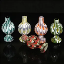 Smoking Glass Bubble Crb caps Dab Cyclone Riptide Spinning Carb Cap 26mm OD For Flat Top Quartz Banger Nails Water Bongs Pipes