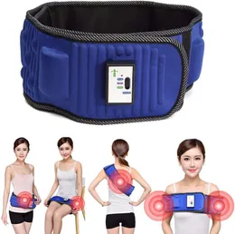 Massageador Elétrico Cinto de Emagrecimento Perder Peso Fitness Massagem X5 Times Sway Vibração Abdominal Barriga Muscular Cintura Trainer 220408