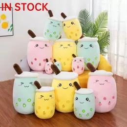 Plush Animal 25cm Milk Tea Party Plushie Brewed Animalss Stuffed Cartoon Cylindrical Body Pillows Cup Shaped Pillow