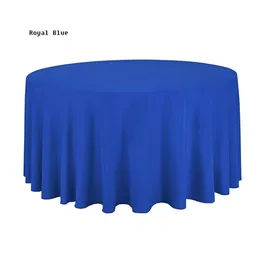 Hotel Tablecloth Solid Round Polyester Table Cloth For Christmas Wedding Party Hotel Restaurant Banquet Decor SN4620