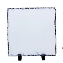 Decorazione creativa Sublimation Slates Piastrelle Pittura Rock Pittura FAI DA TE Transfer termico Photo Frame Calore Litografia naturale Arti naturali Ship BBA13066