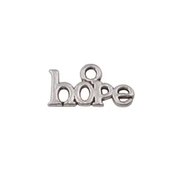 „Hope” wisiorki uroku 300pcs/Lot gorąca sprzedaż antyczna srebrna biżuteria DIY 15 x 8 mm A-102