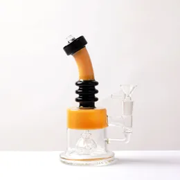 Bongueiros de gongo de vidro Catcher de cinzas Acessórios para fumantes para fumantes Hookahs Garra de dragão de 8 polegadas de 8 polegadas Dragão Dragão de duas cores Gols de cachimbo clássico para perfuração de óleo de 14 mm de 14 mm