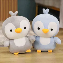 Śliczna gruba para pingwin pluszowy nadziewane zabawki kreskówka lalka dla zwierząt miękka poduszka do snu dla dzieci dziecko piękny prezent urodzinowy j220704