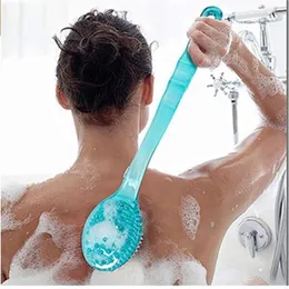 Arka vücut duş sünger yıkayıcı es ile peel peenfoliating ovma cilt masajı pul pul dökülme banyo fırçası 220629