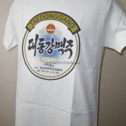 Erkek Tişörtleri Taedonggang T Shirt Asya Lager Bira Logosu Dprk Kore Kore Grafiği Grafik Tee Erkek Kadınlar 433men
