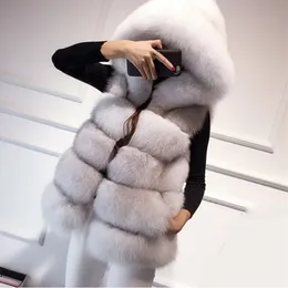 Faux Fur Coat Women 2022 هوديس عارضة دافئة نحيفة أكمامًا فورًا فورًا فورًا شتاءًا معطفًا معطفًا
