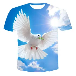 Men's T-Shirts Men And Women 3D Printing The Latest Animal Pigeon Series For Spring Summer Fashion Casual Sports T-Shirt Xs-5xL