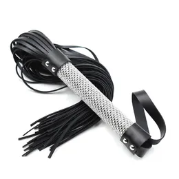 Diamond Whip Bdsm 50CM sexyy Toys for Adult Game PU Leather Flirt sexy Toy Mask Products Cosplay Queen Couple Role-play