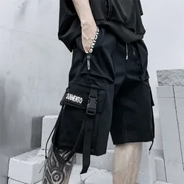 Summer Shorts Men Harajuku Streetwear Casual Mans Cargo Shorts Fashion Techwear Japanese Korea Hip Hop Tracksuit Male Clothes 220613