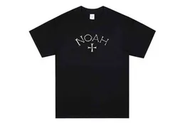 Noah Bones Çekirdek T-Shirt Çapraz Kısa Kısa Kol Moda Premiumt220721