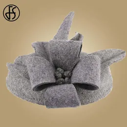 Women Fascinator Hats: Elegant Flower Black Pillbox Hat For 