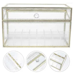 Storage Boxes & Bins Delicate Cosmetic Box 24 Grids Lipstick Dresser