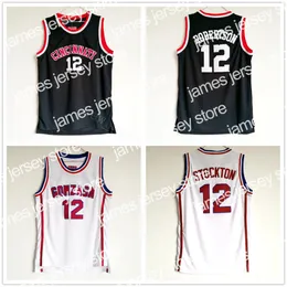 NEW NCAA College Men 12 Oscar Robertson Jersey Basketball 신시내티 베어 카트 유니폼 최고 품질