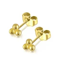 Kadınlar için damızlık küpeler 925 Gümüş Gümüş Narin Küçük Yuvarlak Geometrik Piercing Studs Küpe Pentientes Fine Jewelry