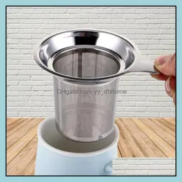 Coffee Tea Tools Drinkware Kitchen Dining Bar Home Garden Mesh Infuser Reusable Strainer Stainless Steel Teapot Loose Leaf Spice Filter I